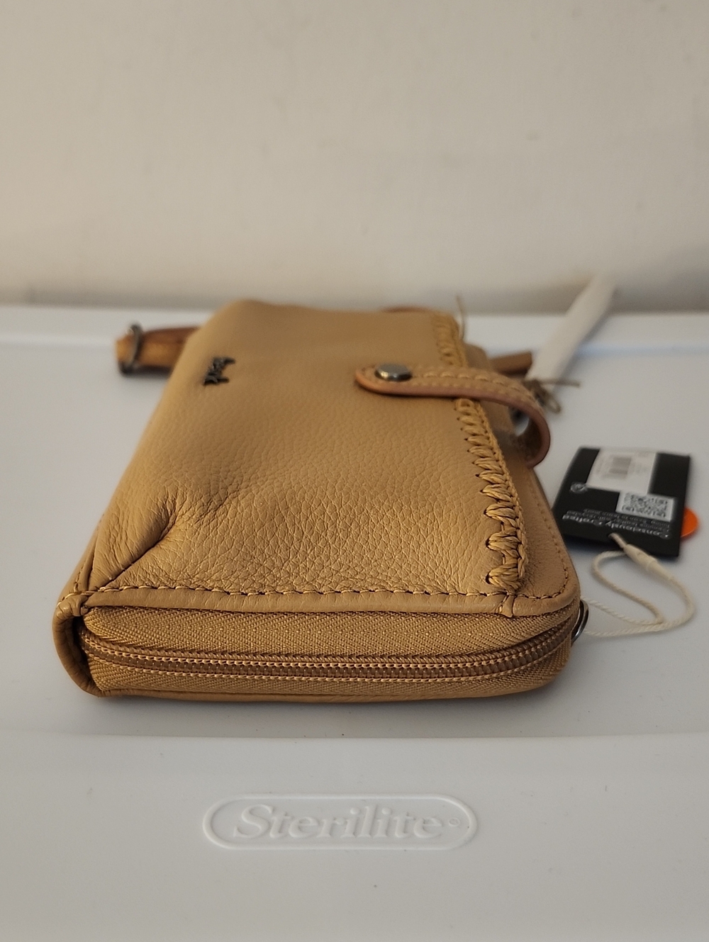 The Sak Crossbody Wallet in Tan - Picture 6 of 11